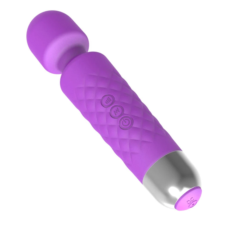 Massaggiatore clitorideo Erolab Wand-M viola ricaricabile impermeabile