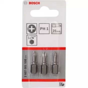 Bit per cacciavite Bosch 2 607 001 508 3 pezzi