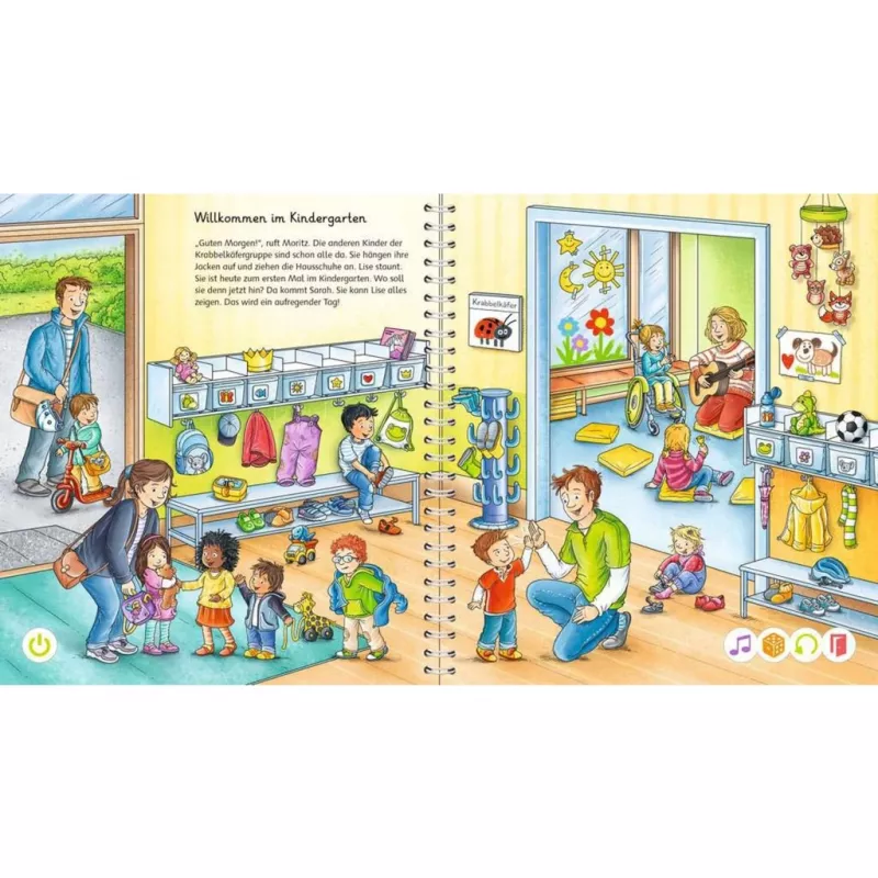 tiptoi Starter-Set: Mein Wörterbilderbuch Kindergarten, libro didattico penna e libro illustrato