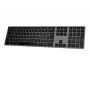Tastiera wireless Matias FK418BTLB-UK — alluminio, retroilluminata, Space Gray