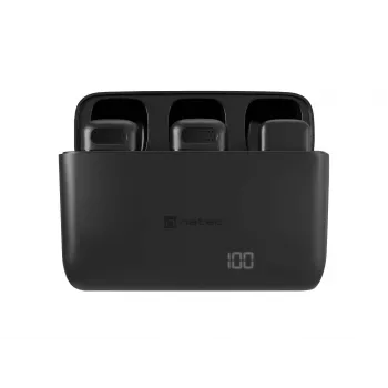 NATEC Hopper Black microfono lavalier/da bavero