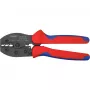 Pinza crimpatrice Knipex PreciForce modello 975236 SB — impugnature isolate in nero, blu e rosso