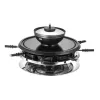 Unold 48726 Raclette-Grill per 8 persone 1300 W Nero, Acciaio inox