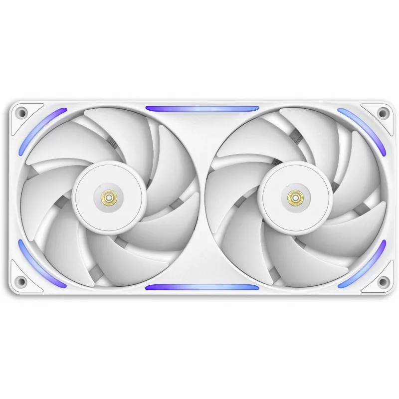 NZXT F280X RF-U28PN-W1 ventola per case RGB da 280 mm, 140 mm, 2400 giri/min, 41 dB, bianca
