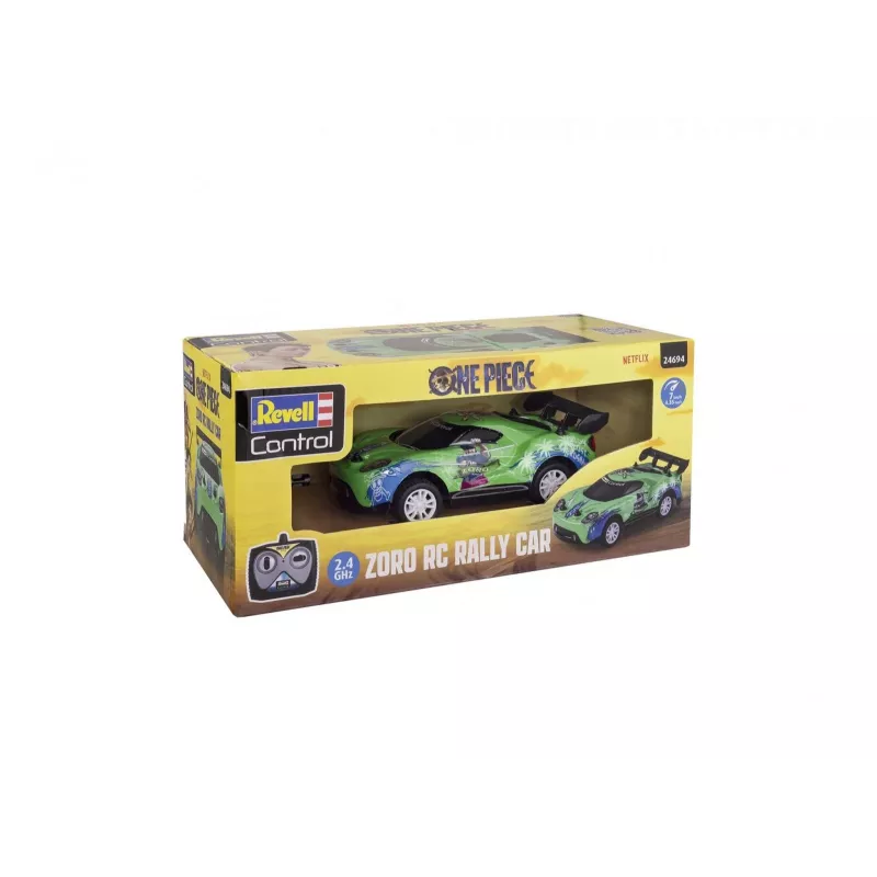 Auto rally RC REVELL One Piece Zoro – modello radiocomandato, design da collezione a tema