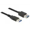 Delock cavo di prolunga USB 3.0 - prolunga USB - USB Type-A (M) a USB Type-A (F) - USB 3.0 - 3,0 m - nero (85057)
