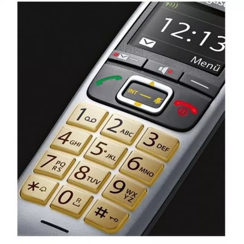 Gigaset E560 telefono DECT telefono con display del numero nero, argento