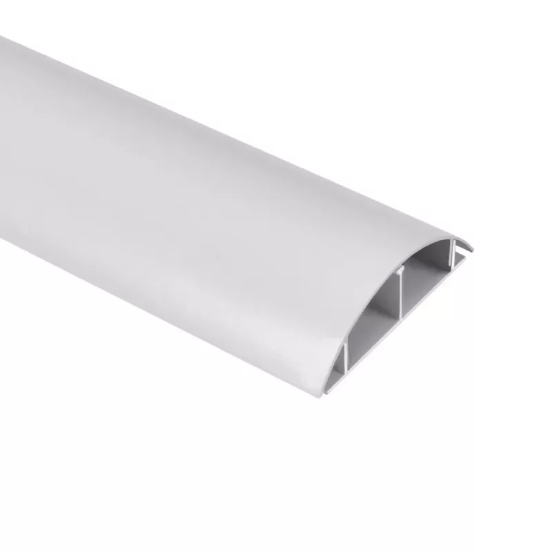 Canalina copricavi in alluminio MACLEAN MC-814 S, argento – canale portacavi a parete