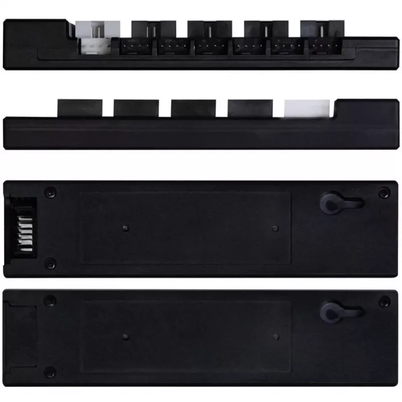 Hub USB e PWM Lian Li EDGE HUB EG-HUB01B — 4× USB, 6× connettori ventola PWM