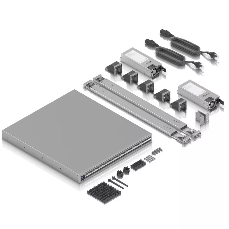 Ubiquiti ECS-AGGREGATION Enterprise Campus Aggregation 1.8 Tbps HIGH-DENSITY 100G/25G Layer 3 Etherlighting switch di aggregazione