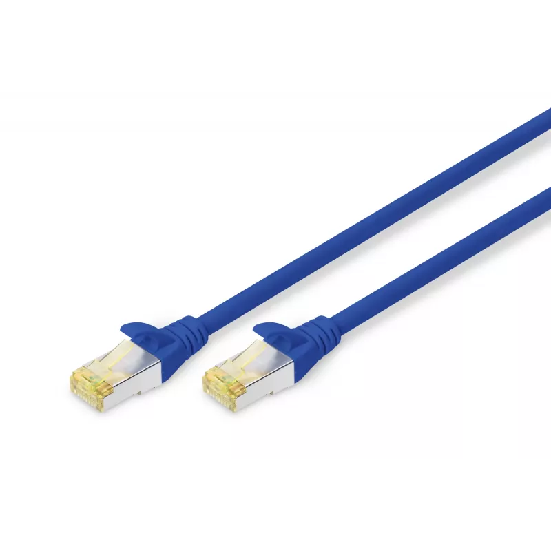 DIGITUS CAVO PATCH CAT6A S-FTP LSZH AWG 26/7 LUNGHEZZA 0,25 M BLU