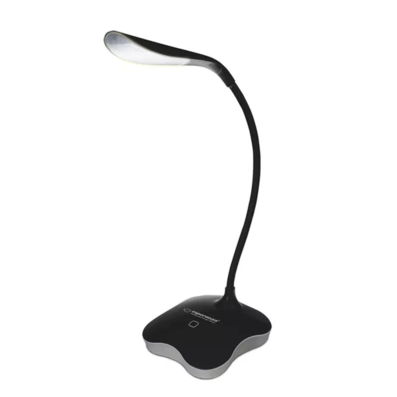 Esperanza ELD105K Mimosa lampada da scrivania LED, 3 W, nera