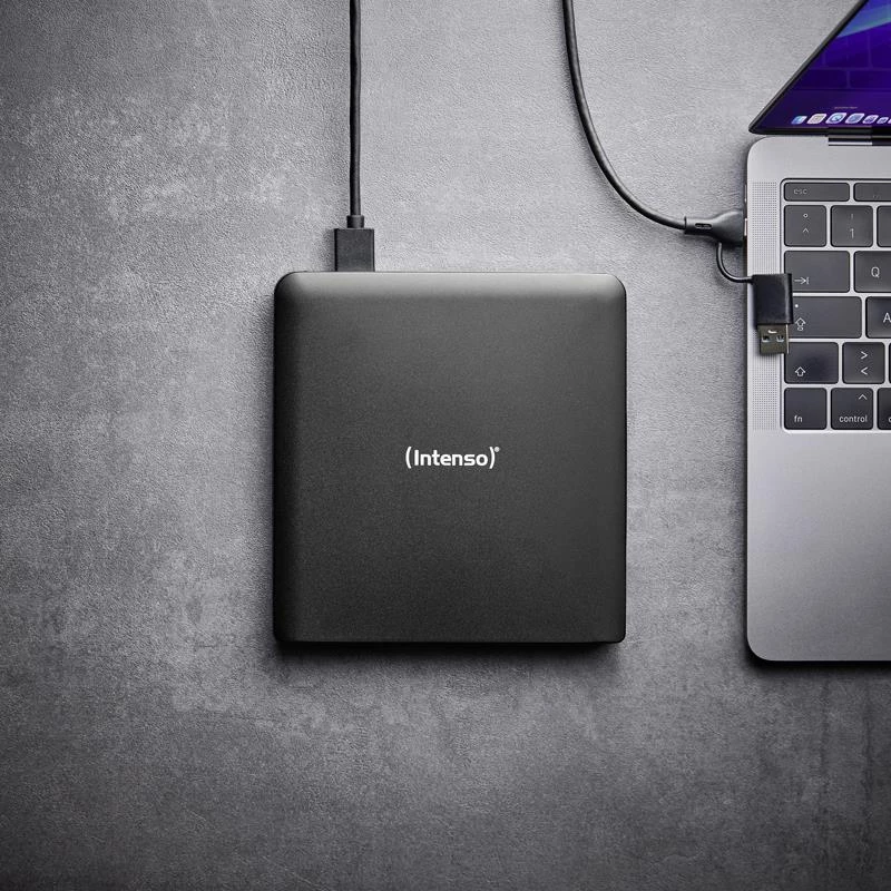 Intenso EOD 500BD Slim masterizzatore Blu-ray esterno, USB 3.2 Gen 1, nero