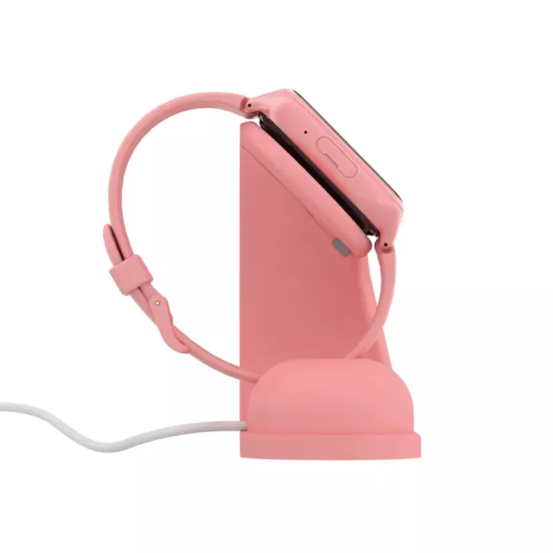 Base di ricarica Stelio ST-CHS01-PK Junior rosa – dock di ricarica USB per telefoni e tablet, porta singola, compatto