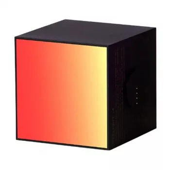 Lampada da tavolo intelligente Yeelight Cube nero — Wi‑Fi/Bluetooth, multicolore, 75×75×75 mm, 100–240 V