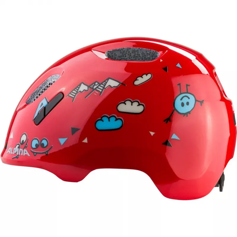 Casco per bici ALPINA XIMO 2 RED SMILE GLOSS 49-54