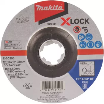 Makita - Disco abrasivo - per metallo - 125 mm - grana: A36P-BF