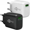 Caricabatterie rapido USB-A QC (18 W) (nero)
