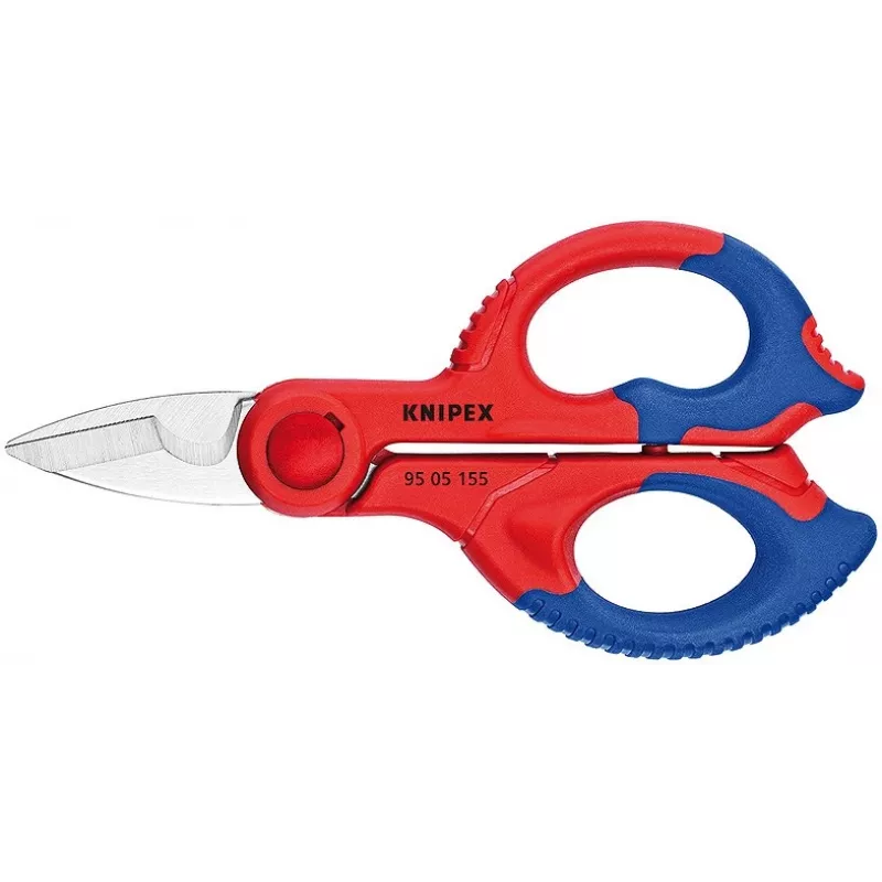 Knipex 95 05 155 SB forbici per elettricisti, 155 mm, con custodia da cintura