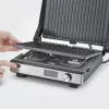 Piastra grill Severin KG 2380 nero argento 2000W acciaio inox