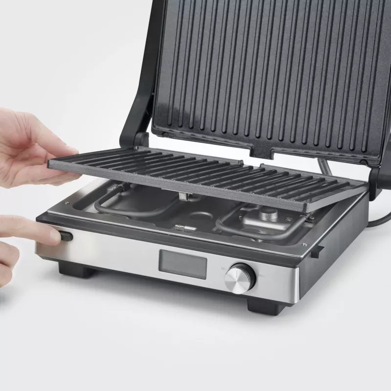 Piastra grill Severin KG 2380 nero argento 2000W acciaio inox