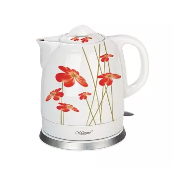 Bollitore Feel-Maestro MR-066-RED FLOWERS 1,5 L 1200 W rosso, bianco