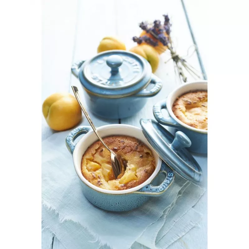 Staub Mini Cocotte rotonda, 4 pz. - 200ml, turchese antico