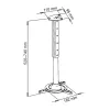 Supporto a soffitto ART P-102