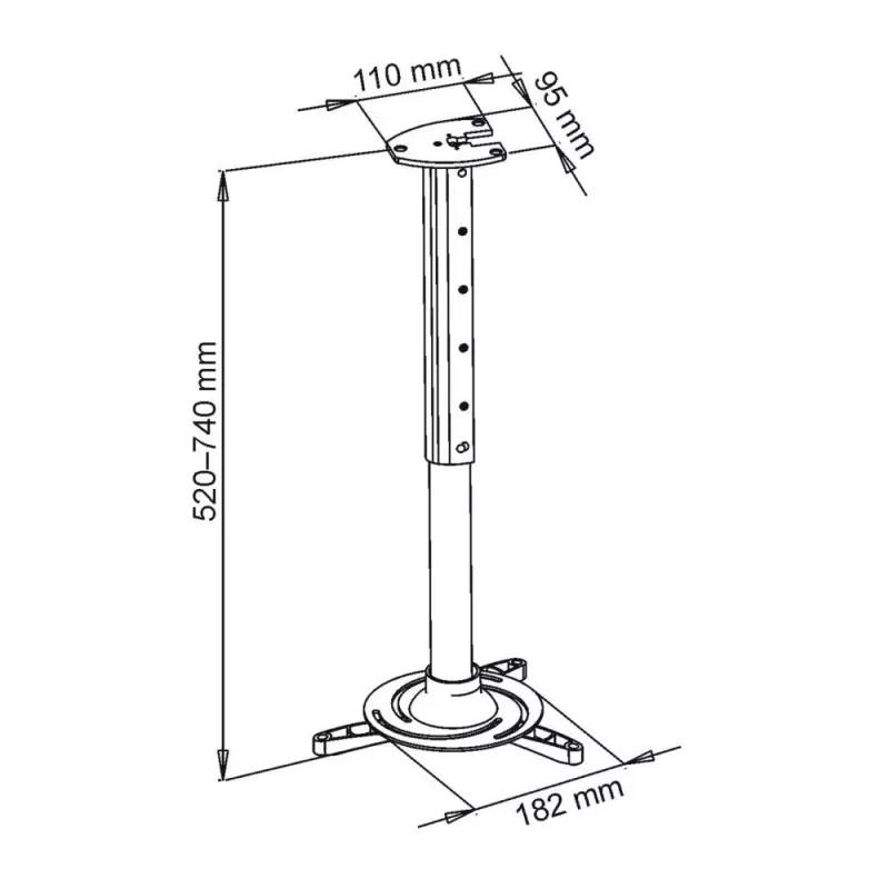 Supporto a soffitto ART P-102