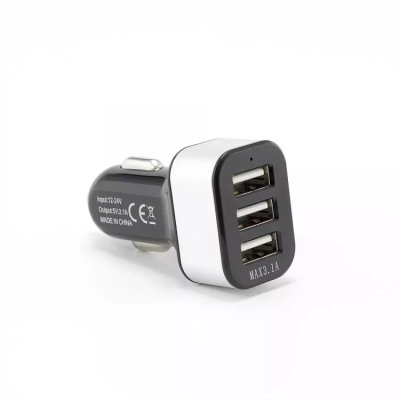 Sbox caricabatterie da auto CC-331B 3,1 A nero/grigio