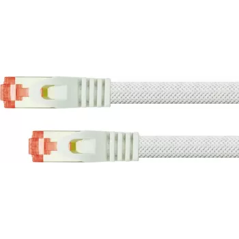 Cavo patch Python 8063PY-200W Cat. 6 S/FTP con protezione del nasello e treccia in nylon, bianco, 20 m