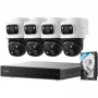 NVR registratore di sicurezza Eufy S4 Max — 8 canali, 4K (3840×2160), HDD 2 TB (fino a 16 TB), nero/grigio/bianco