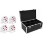 Faretto LED da terra EUROLITE SLS-7 HCL bianco 4x – faretti bianchi da palco/regolabili, 4 LED