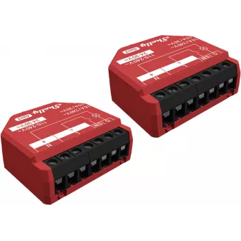 Interruttore intelligente Shelly SHELLY_1PM_GEN3_2ER — wireless 110–240V, consumo 1,2W, max 240V, involucro in plastica, 42×16×37 mm, confezione da 2
