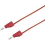 VOLTCRAFT Cavo di prova [connettore maschio 4 mm - connettore maschio 4 mm] 5 m rosso MSB-300 (MSB-300-5-Rot)