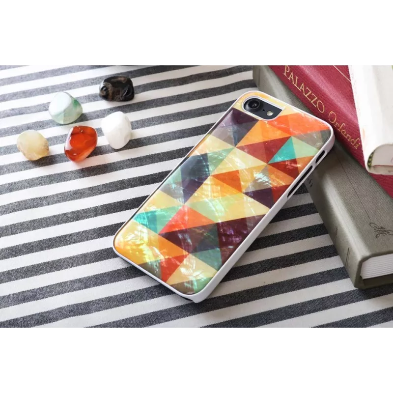 Custodia iKins per Apple iPhone 8/7 — mosaico bianco