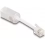 Adattatore di genere per cavi DeLOCK 88170 RJ10 0,03 m trasparente bianco