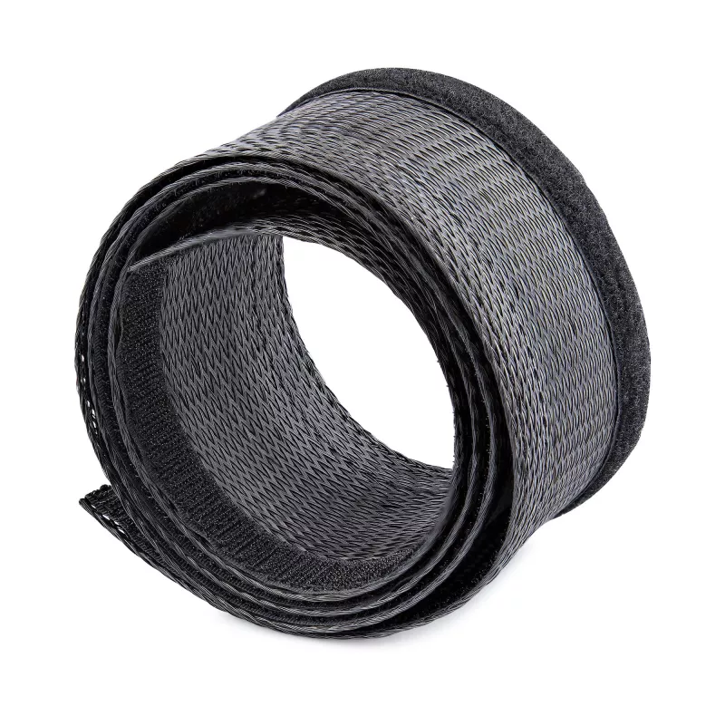 StarTech.com guaina cavi 3 m con chiusura a strappo - accorciabile - custodia cavi ad alta resistenza - 3 cm di diametro - guaina in rete - gestione cavi /