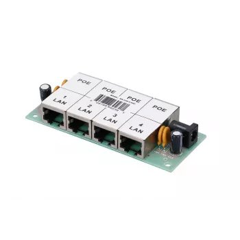 Iniettore PoE Extralink 4 porte 4x 100 Mb/s RJ45, Fast Ethernet, 48 V, senza case