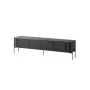 Mobile TV cama meble VERA 190x40x50 cm – piano e struttura nero opaco