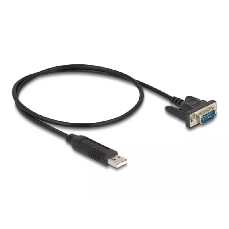 DeLOCK adattatore USB 2.0 su seriale RS-232 50 cm FTDI nero