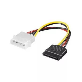 Cavo di alimentazione S-ATA 1x connettore maschio 4 pin su connettore femmina 15 pin, lunghezza: ca. 15 cm, Good Connections® (5021-ATA)