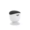 Sedia ergonomica a bilanciere up up Seul D48 — seduta in tessuto nero, struttura bianca, regolabile in altezza