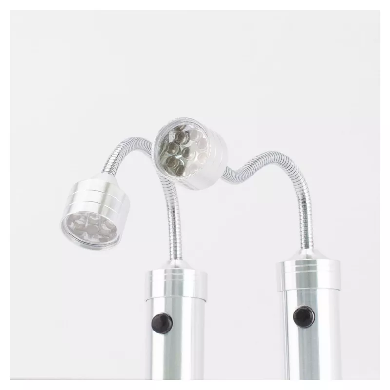 Luce per grill RealPower 495550 – acciaio inox, batteria AAA, set da 2 per grill da esterno