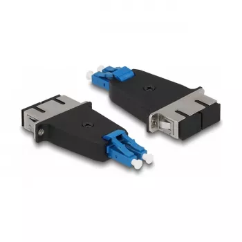 Giunto ibrido per fibra ottica DeLOCK LC duplex maschio su SC duplex femmina blu