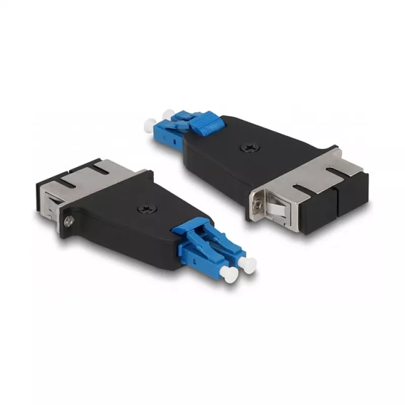 Giunto ibrido per fibra ottica DeLOCK LC duplex maschio su SC duplex femmina blu