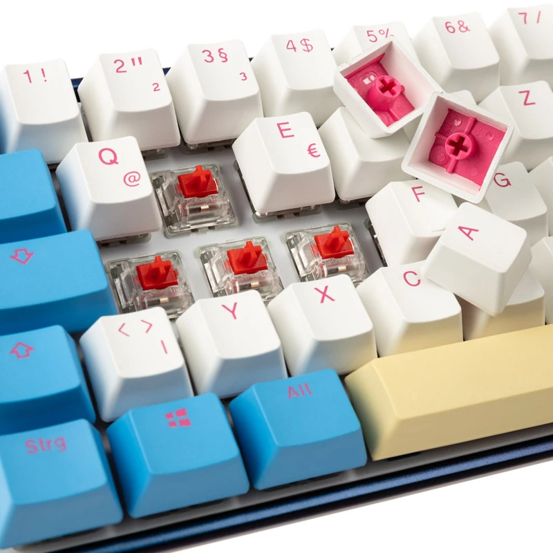 Tastiera meccanica Ducky Mecha SF Limited Dawn Edition — layout 65%, RGB LED, switch Cherry MX Red