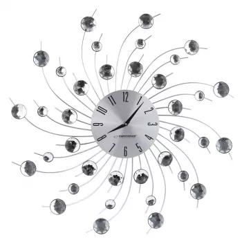 Orologio da parete meccanico ESPERANZA EHC004, cornice in metallo, Ø50 cm, 2,5 cm di spessore, batteria AA 1,5 V (1)
