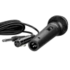 Microfono SVEN MK-110 (con cavo, dinamico, metallo, cavo 4,0 m, jack 6,3 / 3,5 mm, nero)