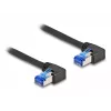 Cavo di rete DeLOCK RJ45 Cat.6A S/FTP angolare 1 m nero